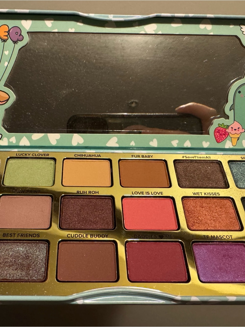 Too Faced Clover Eyeshadow Palette with box